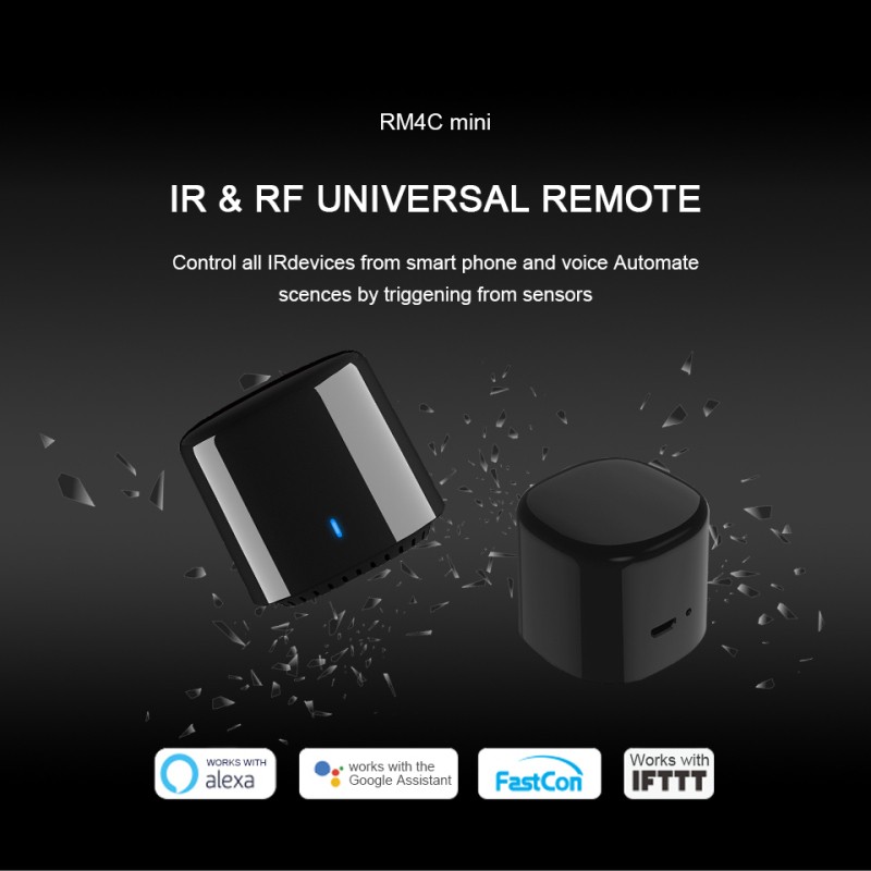 Smart WiFi IR Wireless Controller Broadlink RM4C Mini for Alexa Google Home