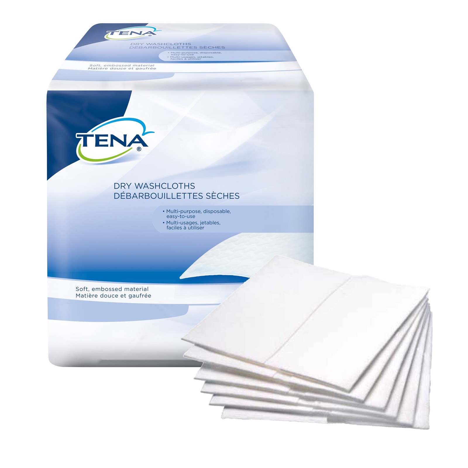 TENA Adult Wipe or Washcloth 13 X 13-1/4 Inch 74500 1 Pack 50 Wipes