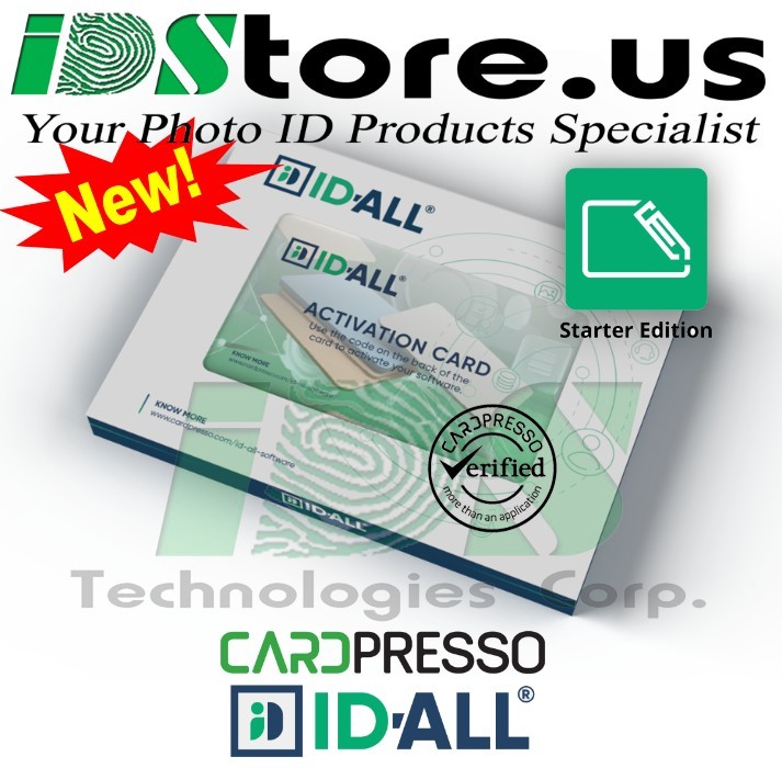 New CardPresso ID-ALL Starter Edition ID Card Design Software