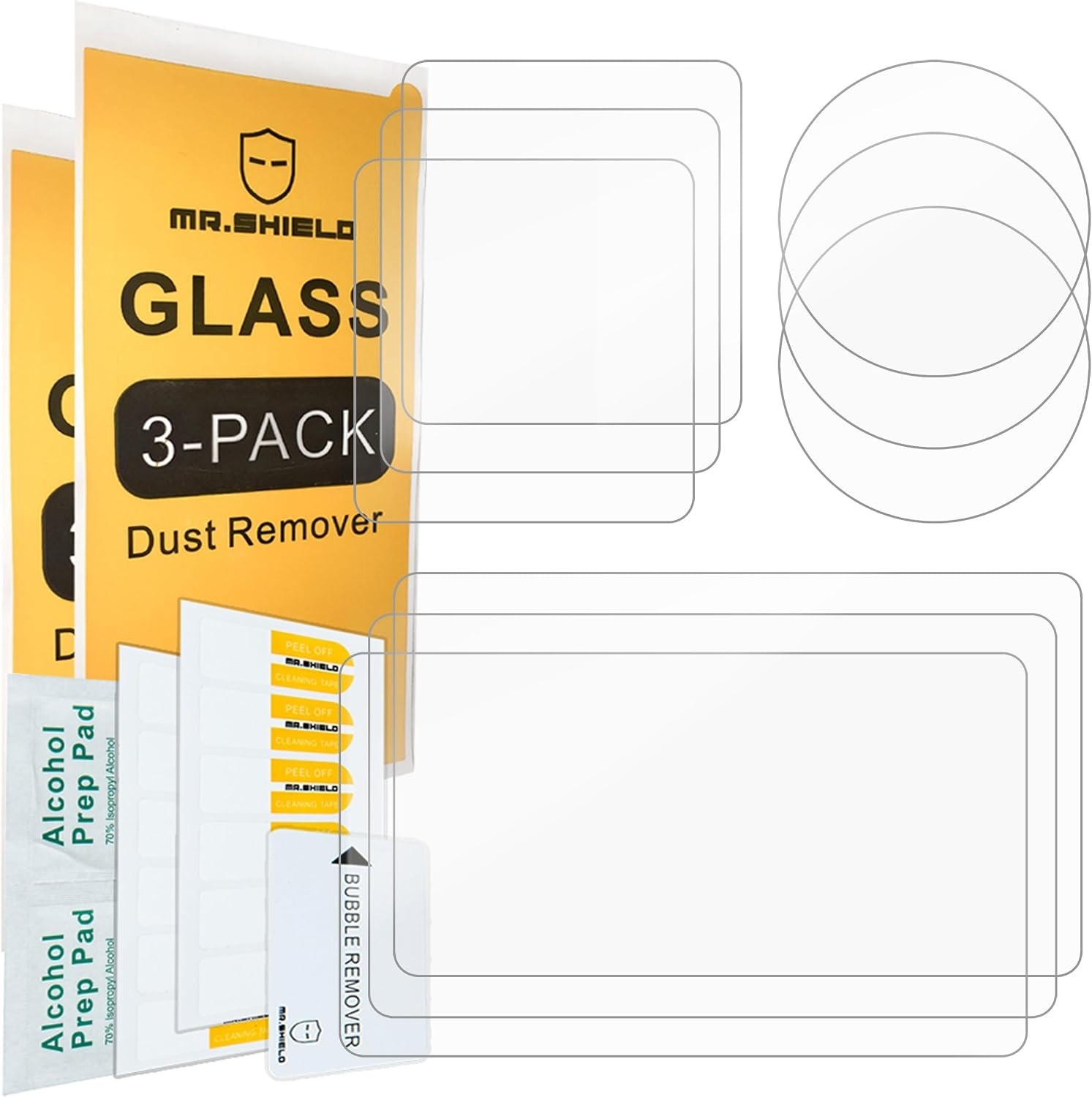 3-Pack Tempered Glass Screen Protector For DJI OSMO Action 5 Pro |