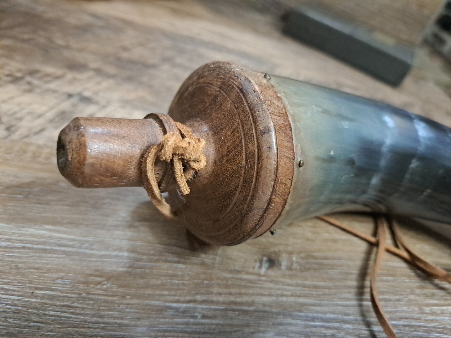 Vtg. Blackpowder Muzzleloader Powderhorn