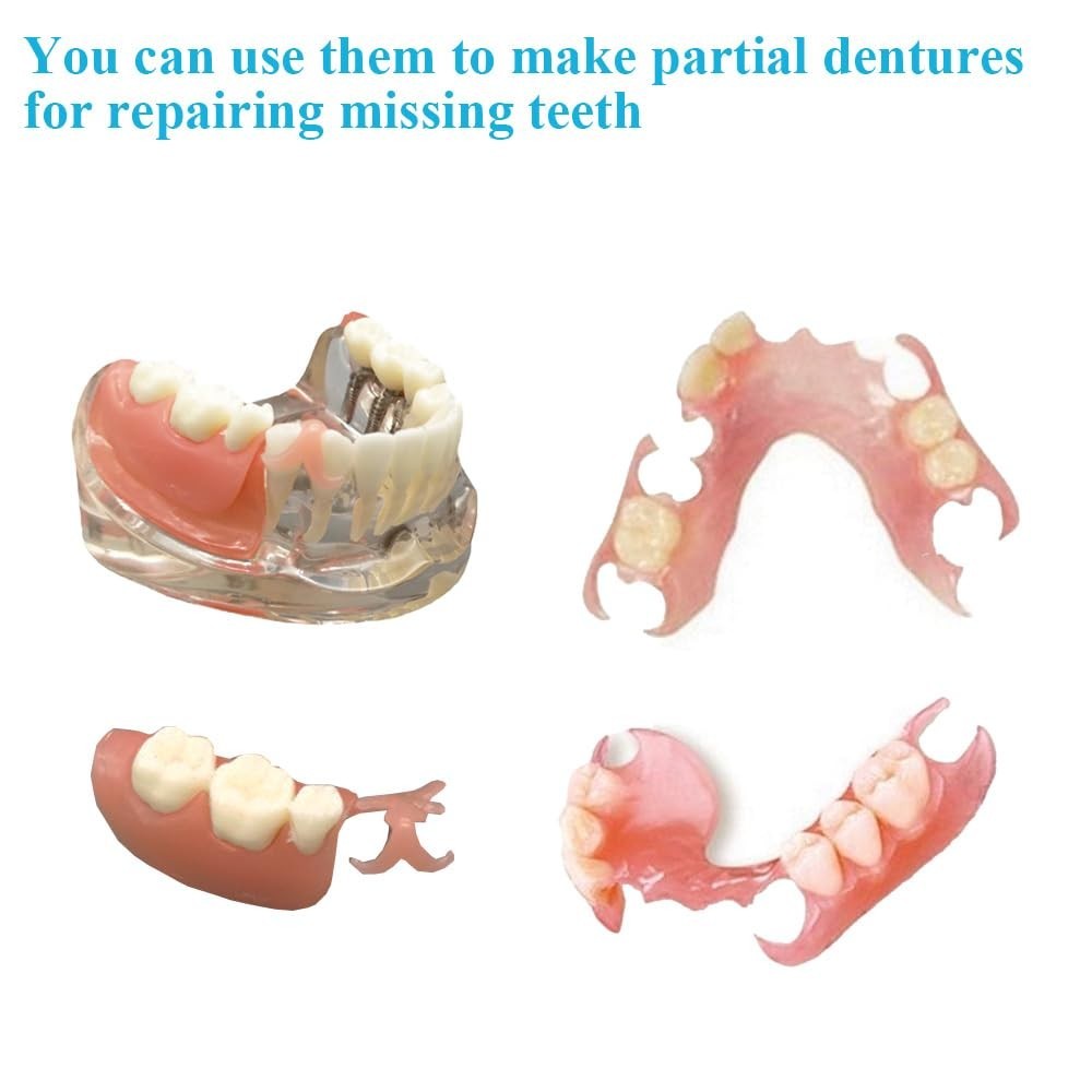 Adjustable DIY Dentures Kit - Realistic Fake Teeth for Missing Teeth Solutions-=