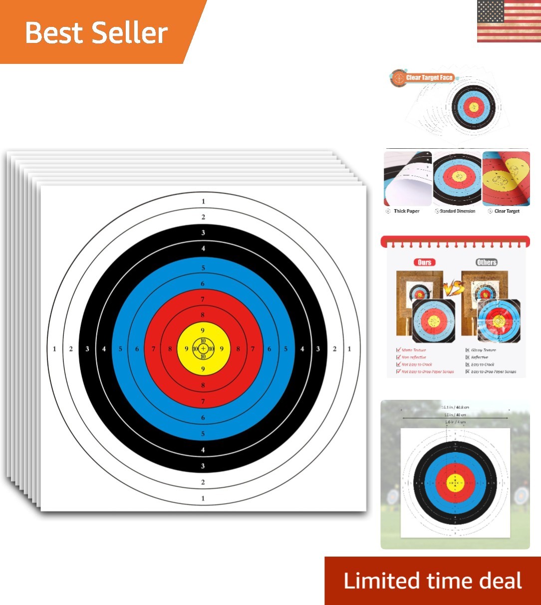 High-Quality 20 Pack Bow and Arrow Targets - Enhance Your Archery Game