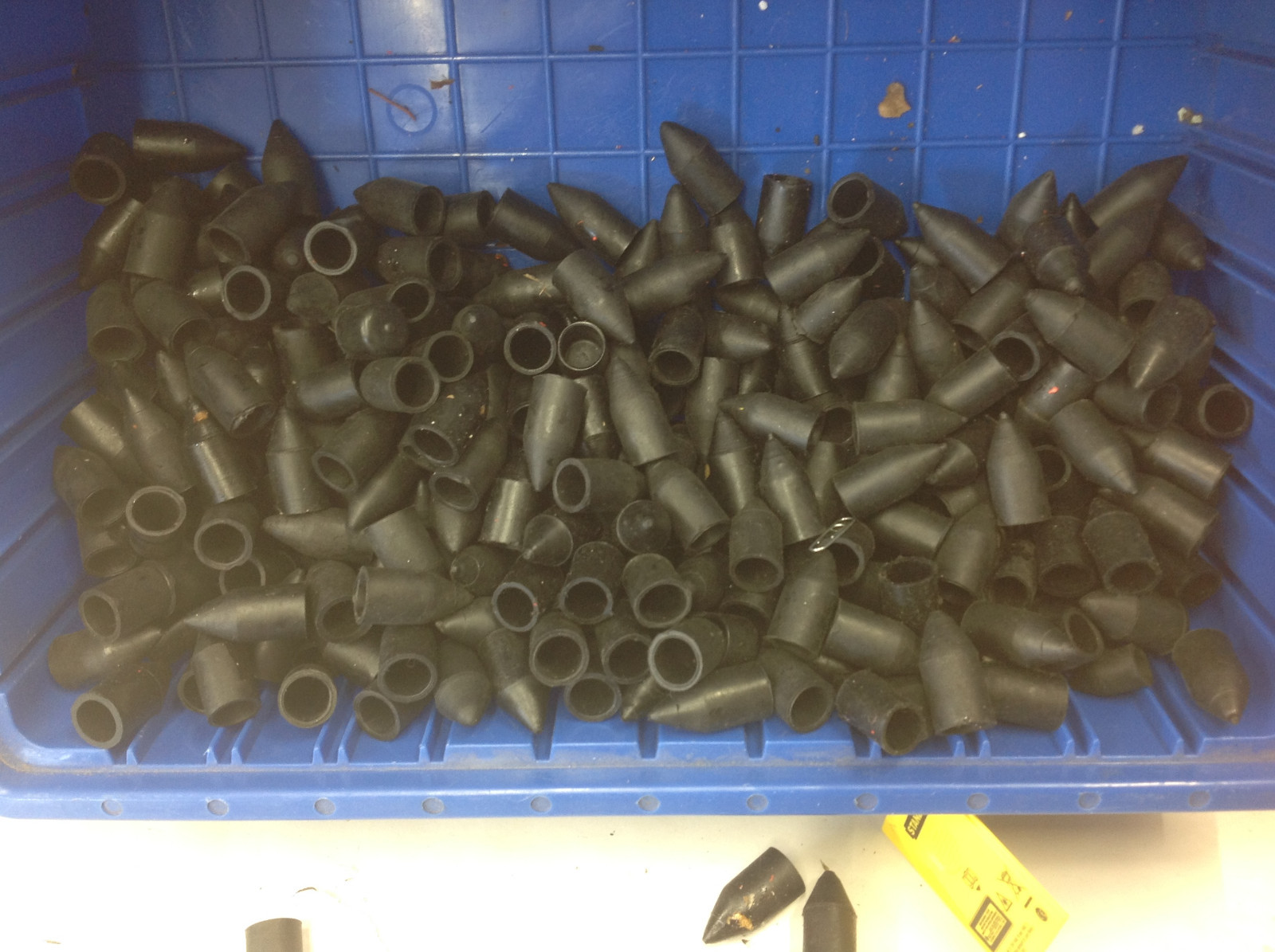 GROUP LOT-Tripod Leg Point Plastic Protective Caps.