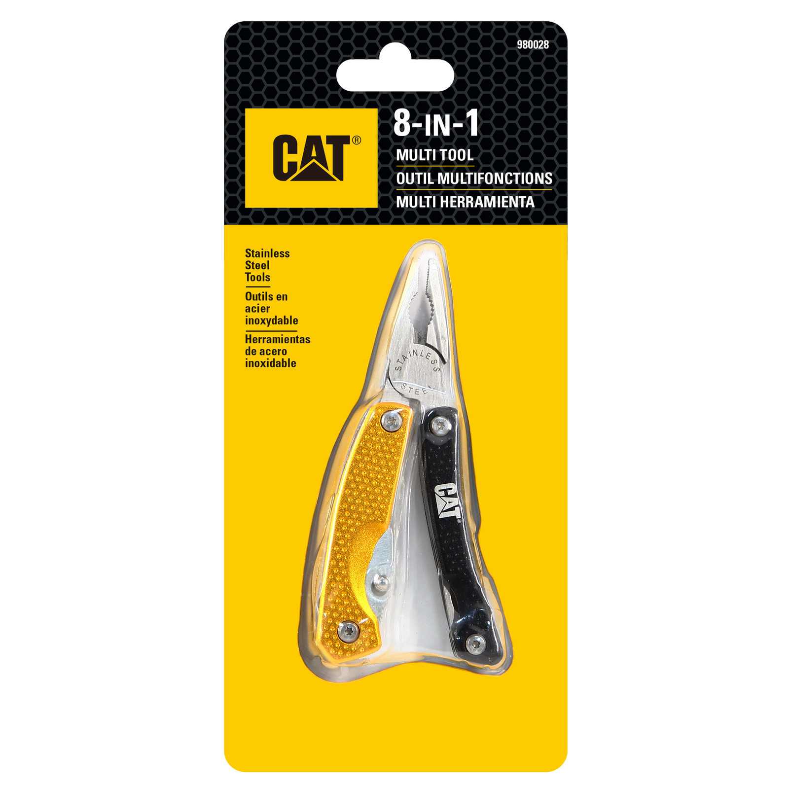 Cat 8-in-1 Black and Yellow Multi-Tool - 980028