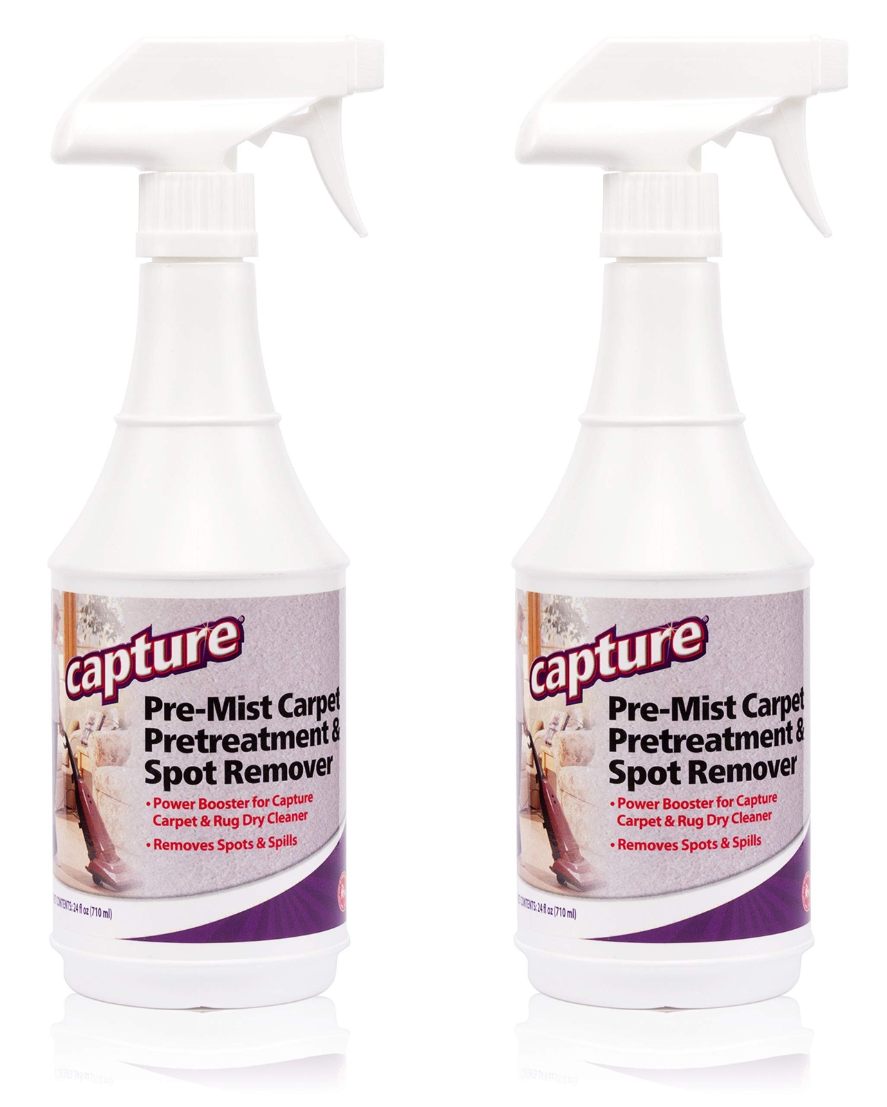Capture Carpet Cleaner Soil Release Pre-Mist Dry Cleaner Powder - 2 Pack