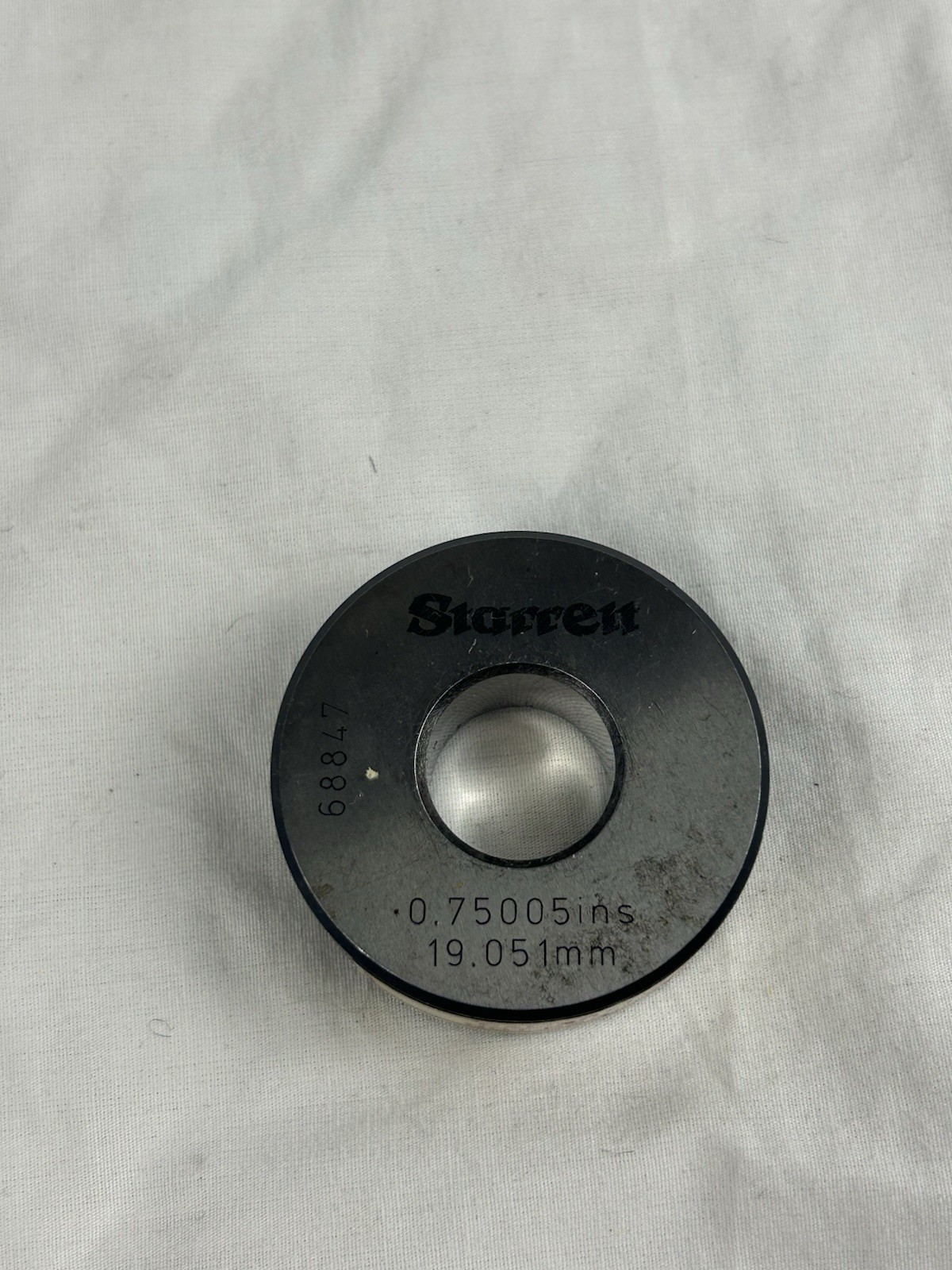 Starrett Internal Micrometer Steel Setting Ring 0.75005ins / 19.051mm