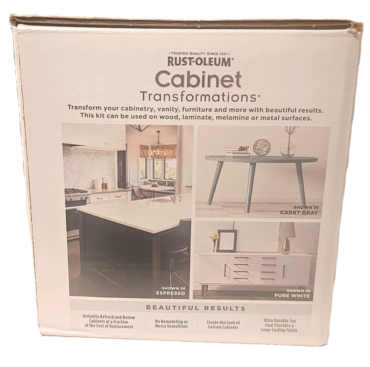 2 Pk Forest Gr Rust-Oleum 380390 Cabinet Transformations Kit Deep Tint Base Kit