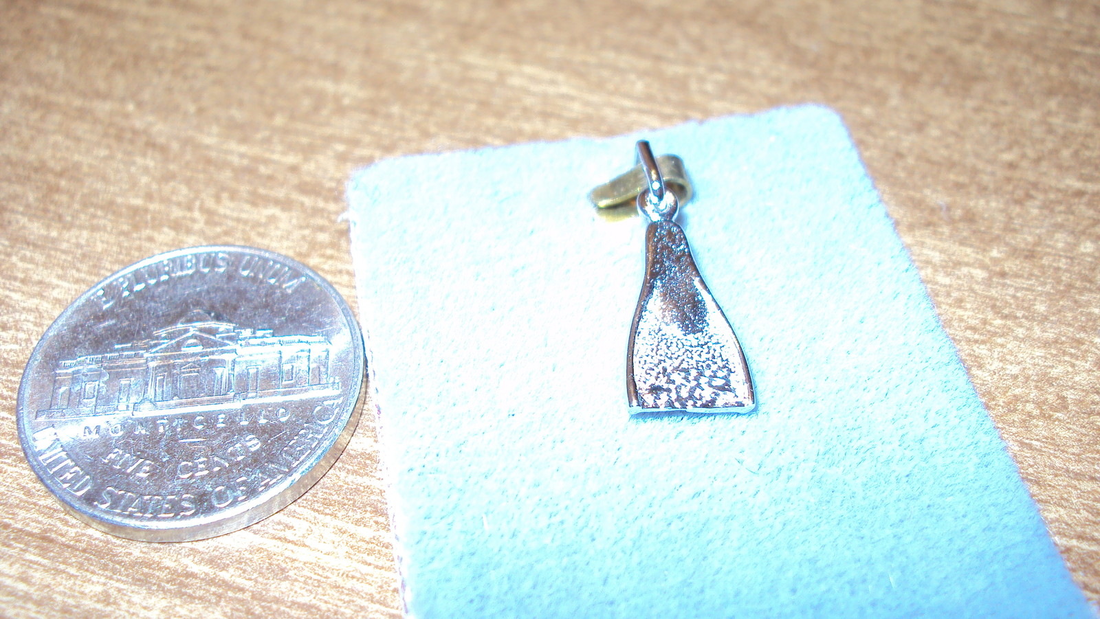 Sterling Silver Charm - 3d DIVING FLIPPER - SCUBA