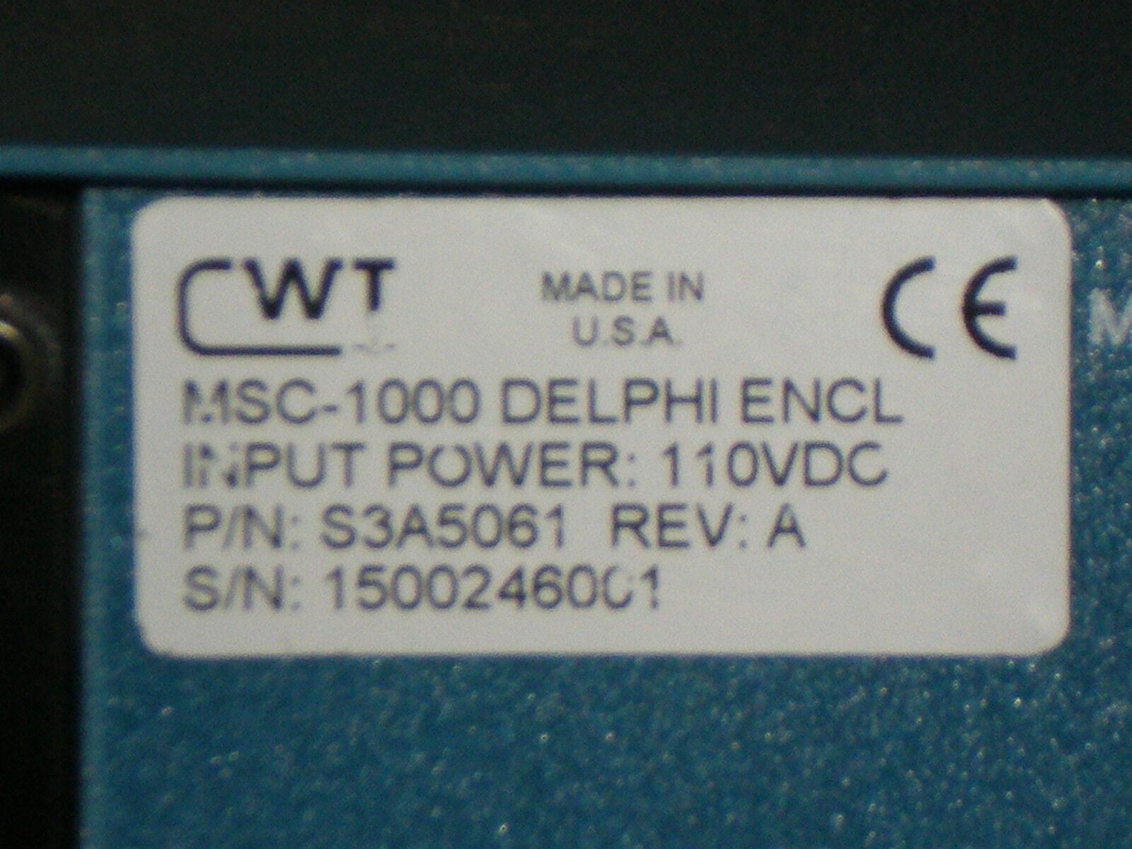 New! CWT Computer Weld Technology MSC-1000 Micro Step Controller S3A5061 S3A5022