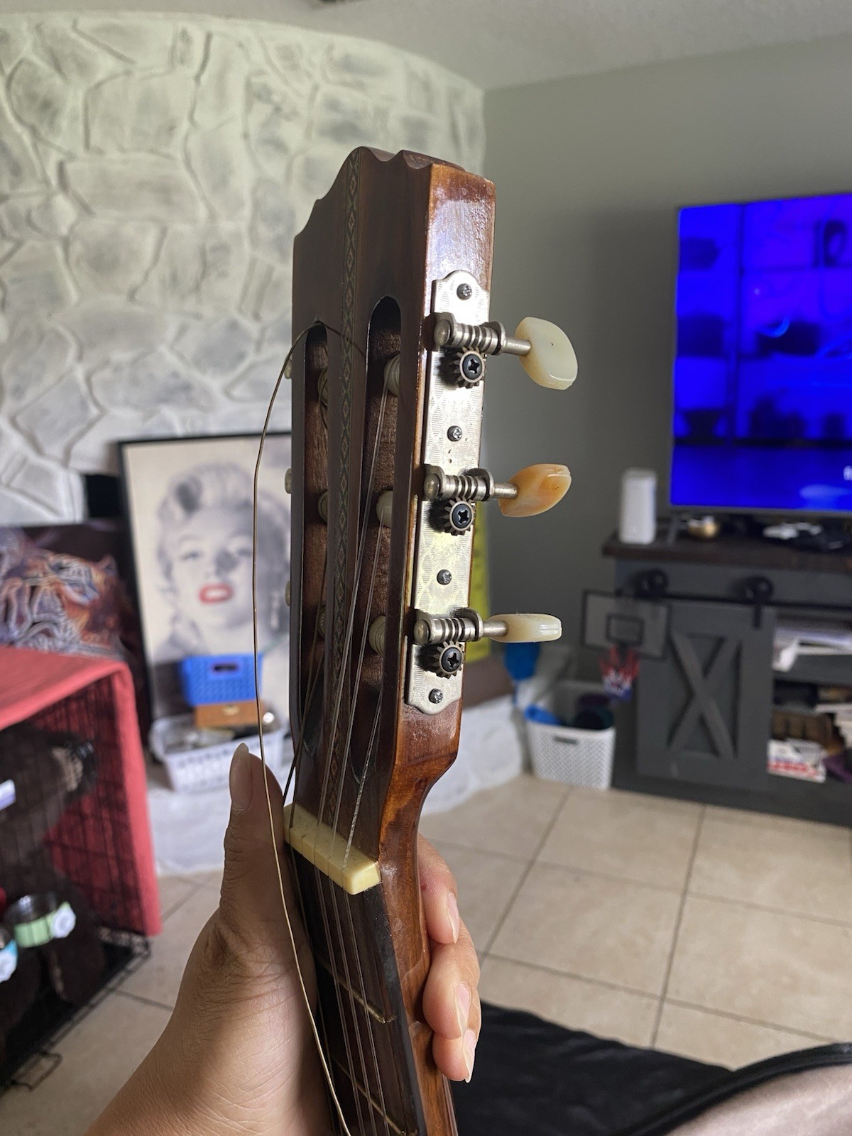 Suzuki No. 32 classical guitar.