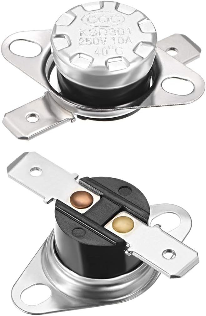 KSD301 Thermostat Temperature Switch 40°C 104°F 10A Normally Open N.O