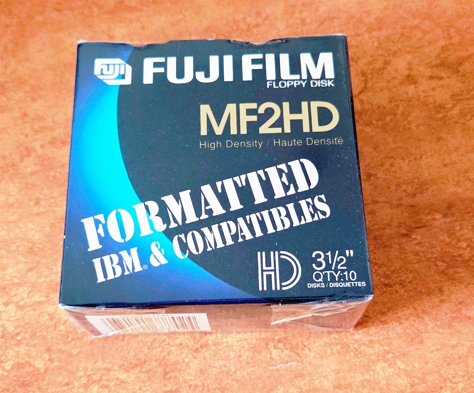Fuji MF2HD 3.5" Floppy Disk High Density 10 Pack IBM Formatted BRAND NEW -SEALED