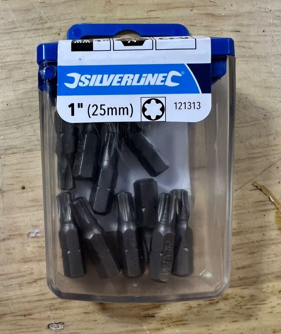 Silverline Trx Cr-V Screwdriver Bit T30 Four 10 Packs (40 Count Total) CRV-T30