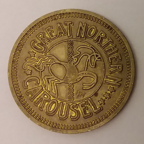 Great Northern Carousel Helena, MT 2002 Ride Token 30mm