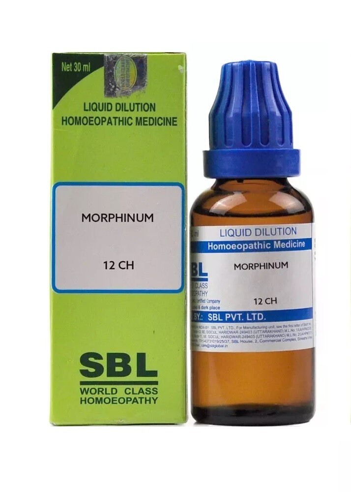 SBL Homeopathic Morphinum 12 CH (30ml Each) Dilution