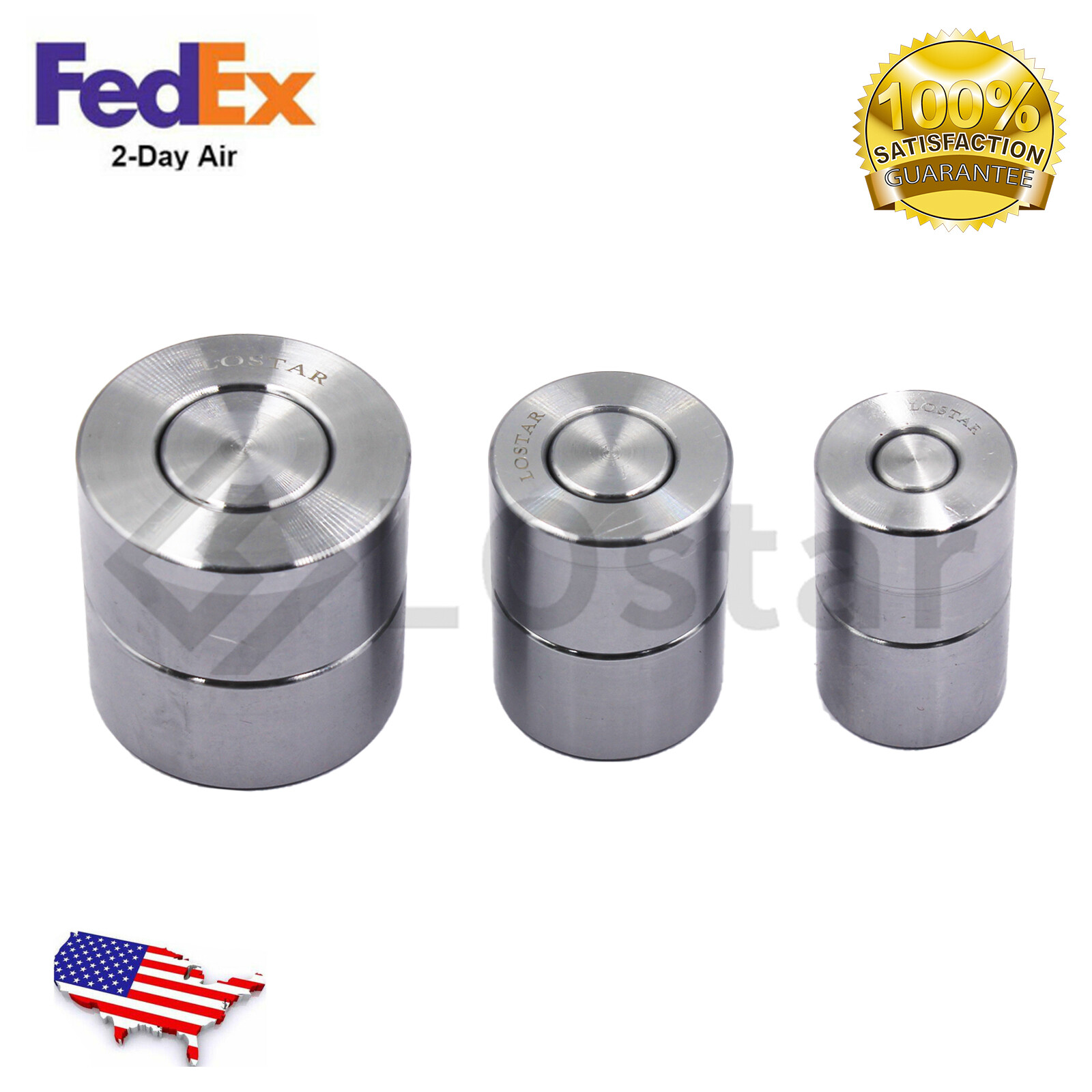 3 Piece Dimple Die Set Metal Fabrication Tools 1/2" / 3/4" / 1"