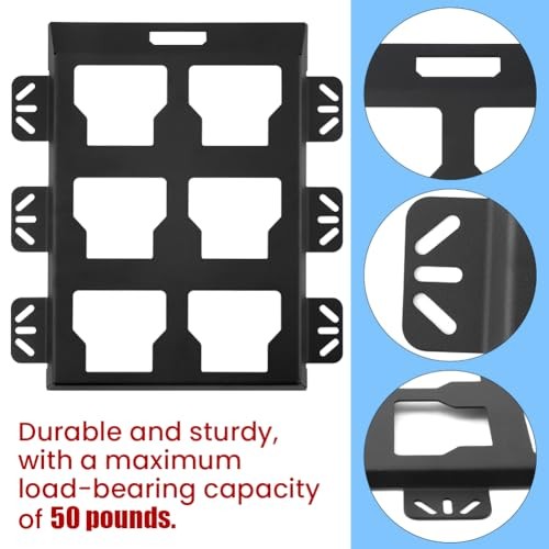 Mounting Plate Compatible with Milwauke-e Packout, 50Lbs Load Capacity Black