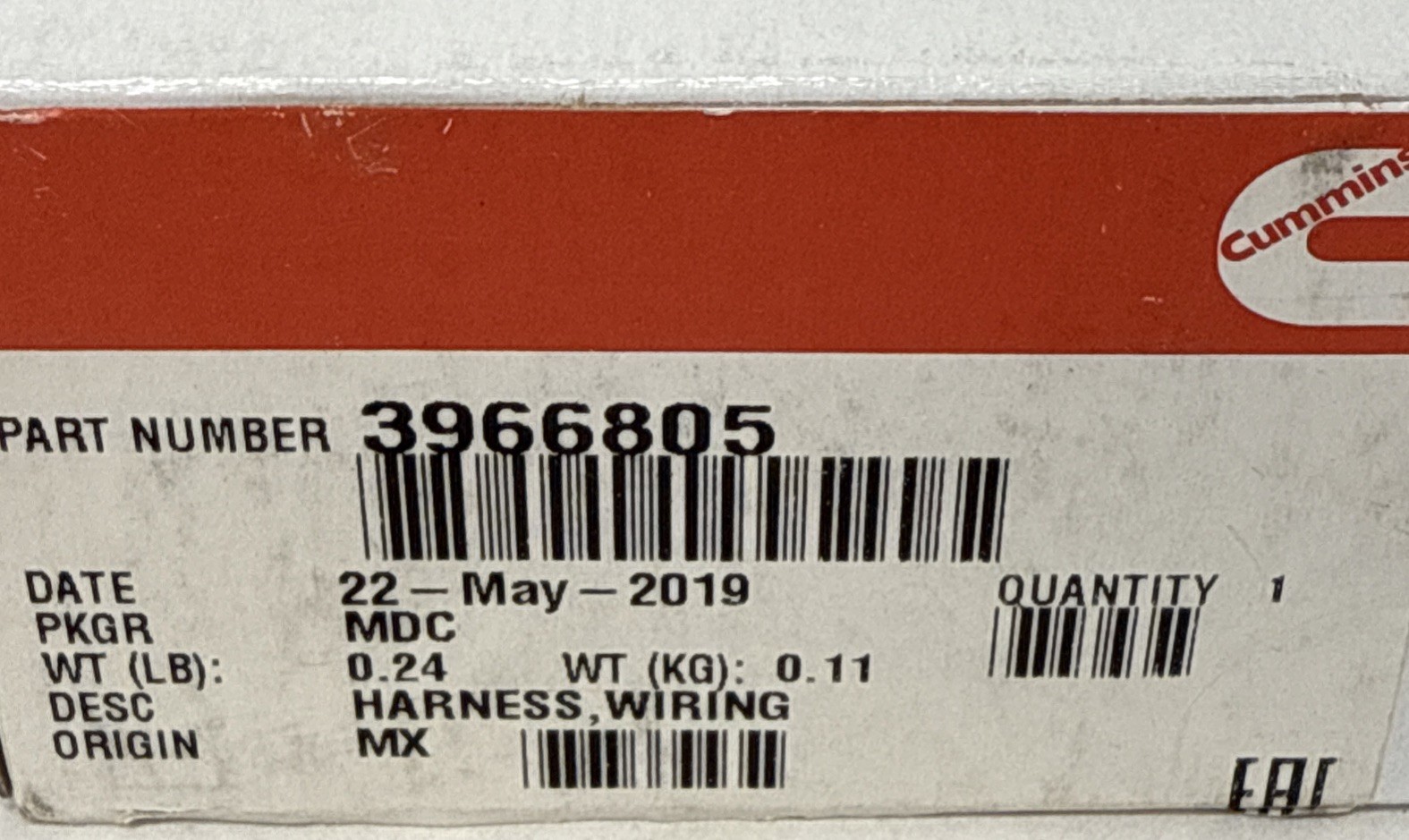 Cummins 3966805 Wiring Harness