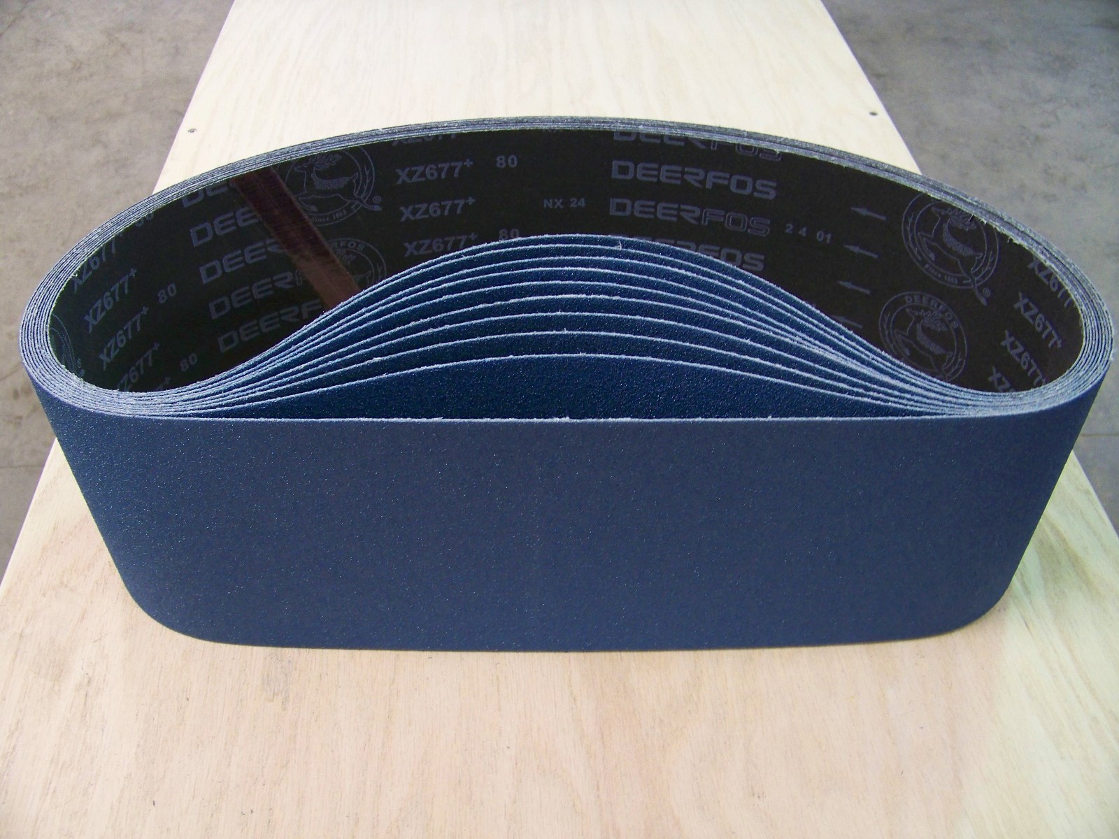 PREMIUM  ZIRCONIA,  X-WEIGHT  SANDING  BELTS  6" X 89",  5 - PACK,  120-GRIT