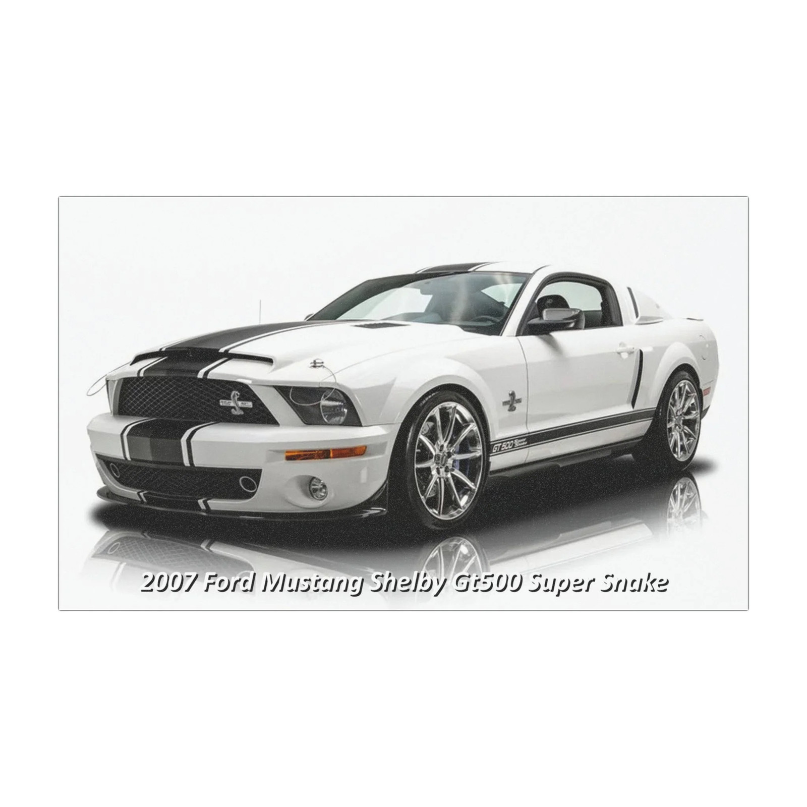 Car Magnet of 2007 Ford Mustang Shelby Gt500 Super Snake