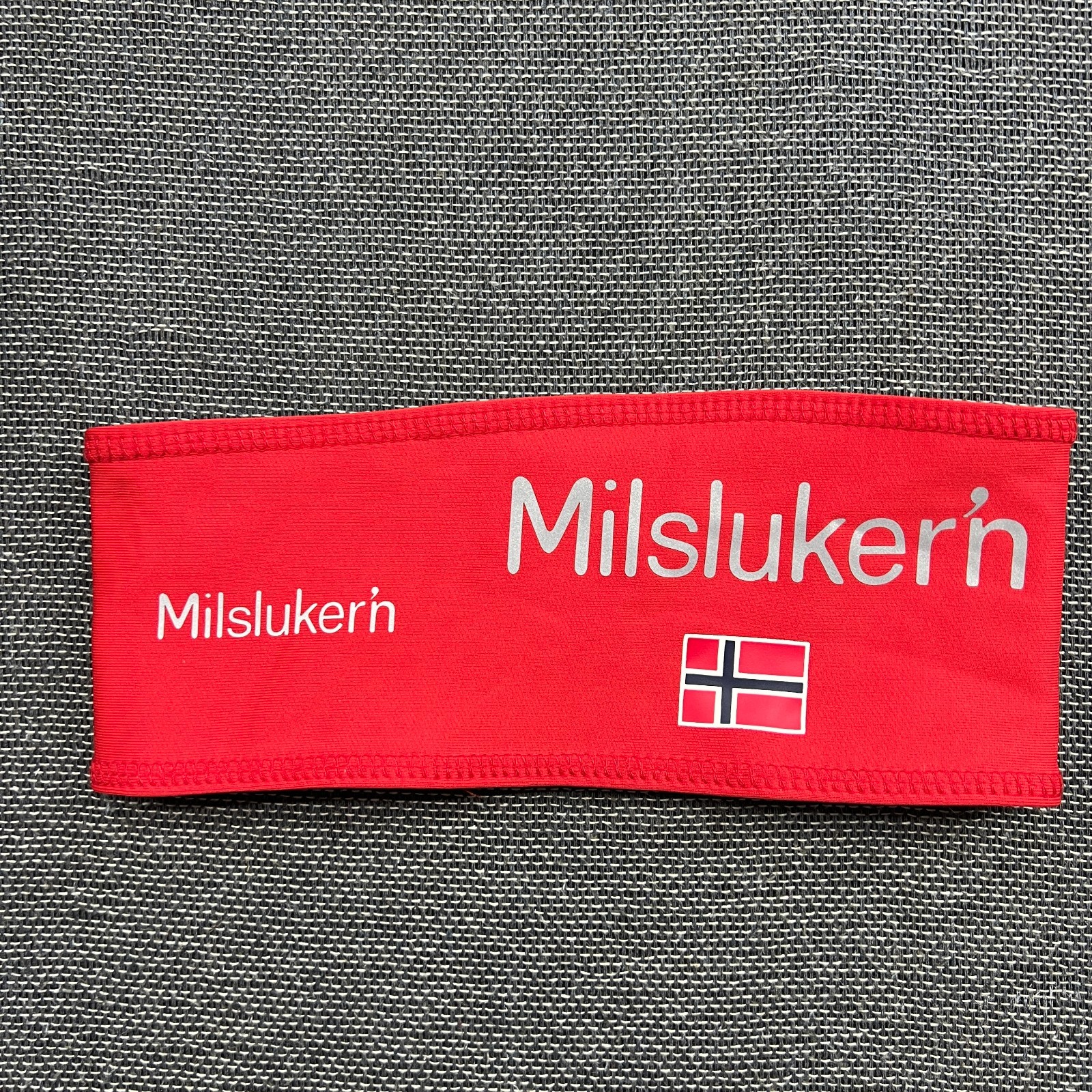 Milslukern Norway Red Headband One Size Cross Country Biathlon Red XC Ski Nordic