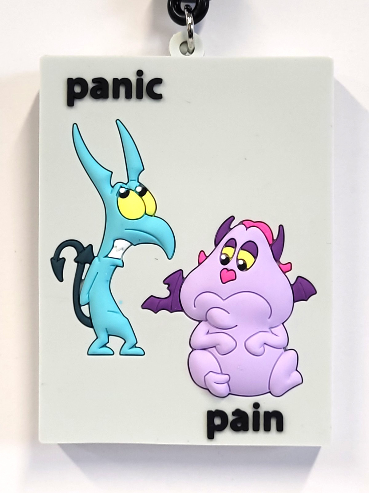 3D Foam Figural Key Chain Clip Blind Bag Villains Series 4 Panic Pain Poster