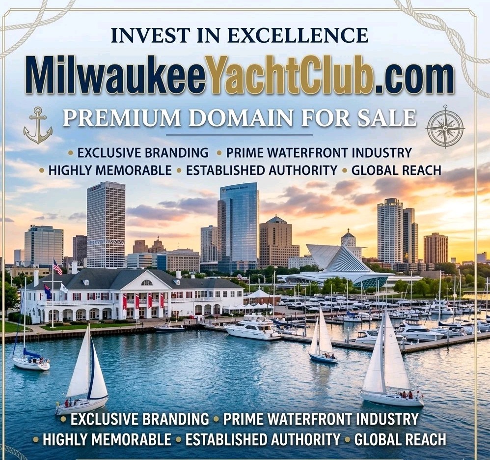 MilwaukeeYachtClub.com Domain Name for Sale for Sport, Business, Travel Tourism