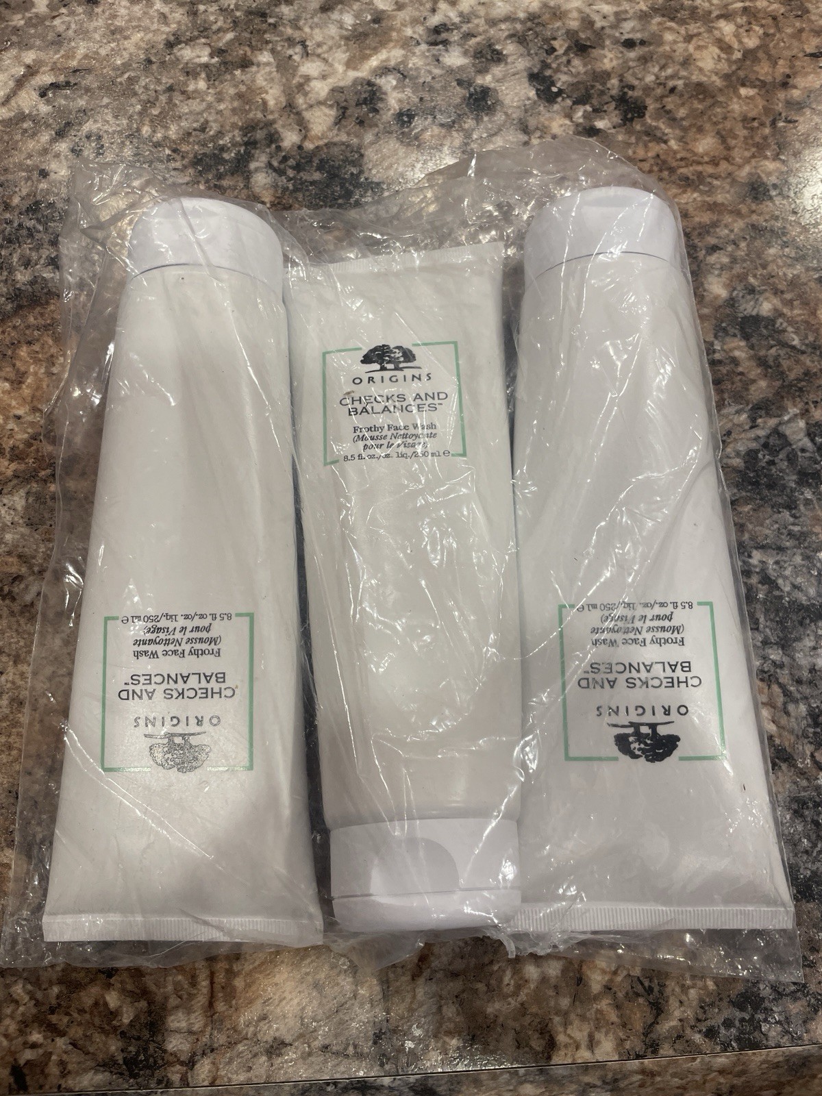 Set Of 3 Origins Checks And Balances Frothy Face Wash 8.5 fl.oz./250ml.