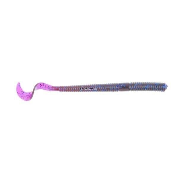 Berkley PowerBait Ribbon Tail Power Worms Bait 4 In Blue Fleck 15/Pk PBBPW4-BF