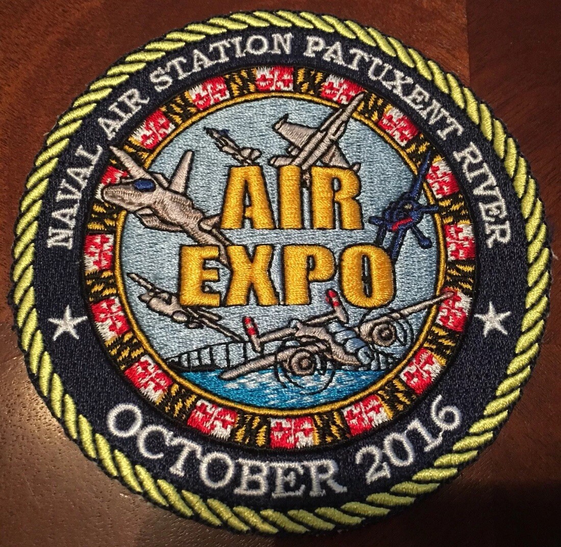 Air Expo Blue Angels Air Show Patch F/A18 NAS Patuxent River NAVAIR Marines Navy
