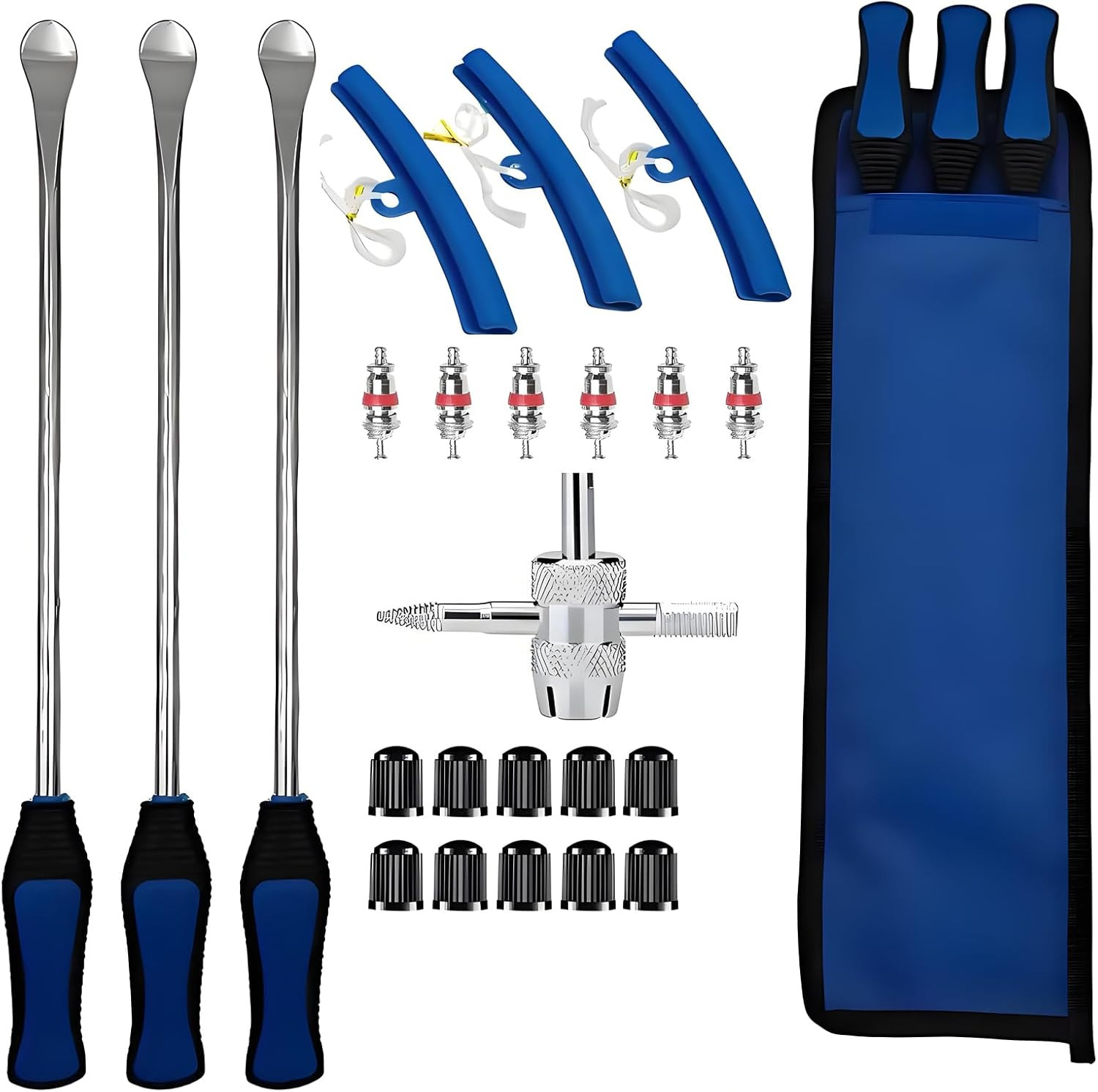11.5" Tire Spoon Kit, 24Pcs Tire Changing Tool for Motorcycle Dirt Bike Lawn Tra