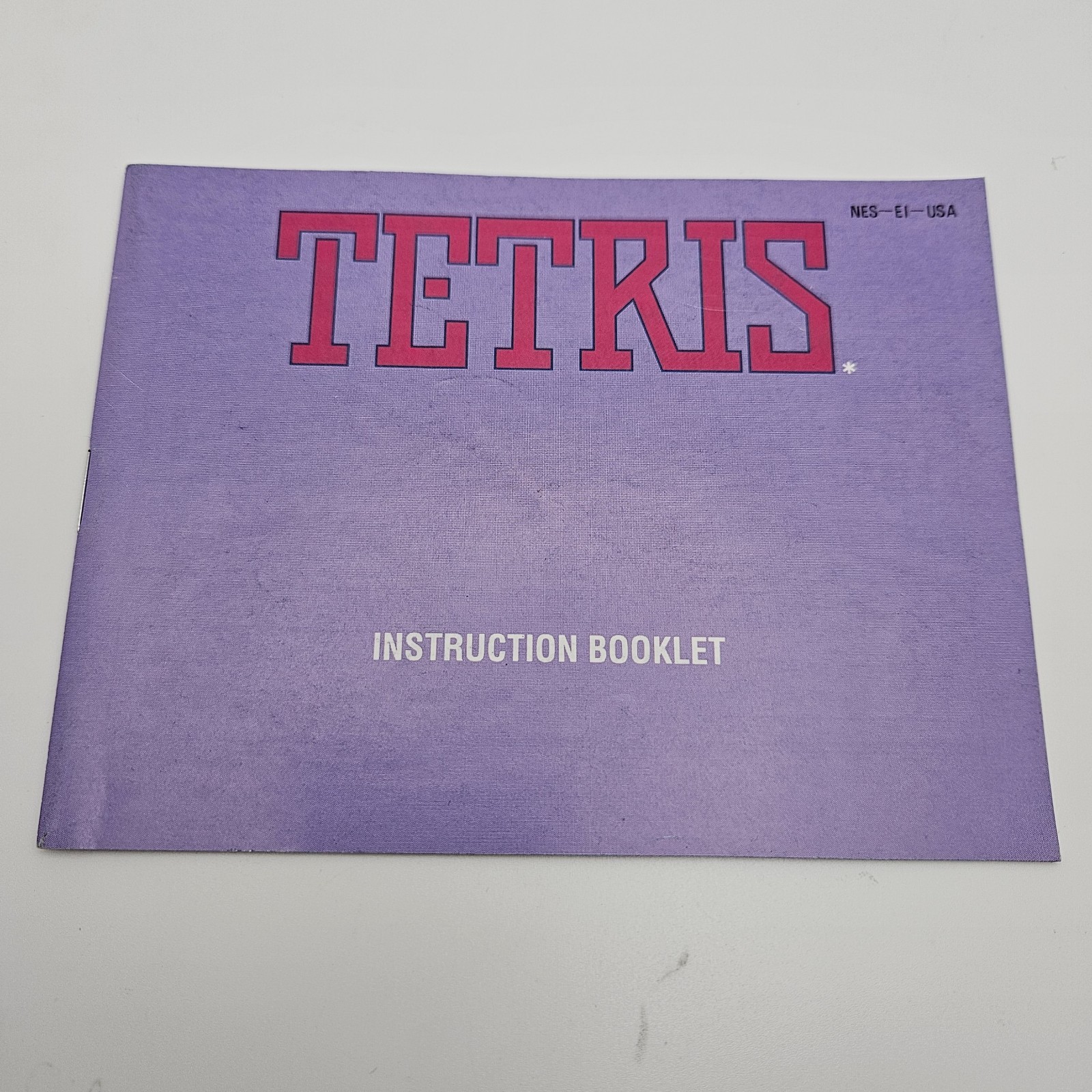 Tetris Original Nintendo NES Instruction Manual Booklet NES-EI-USA