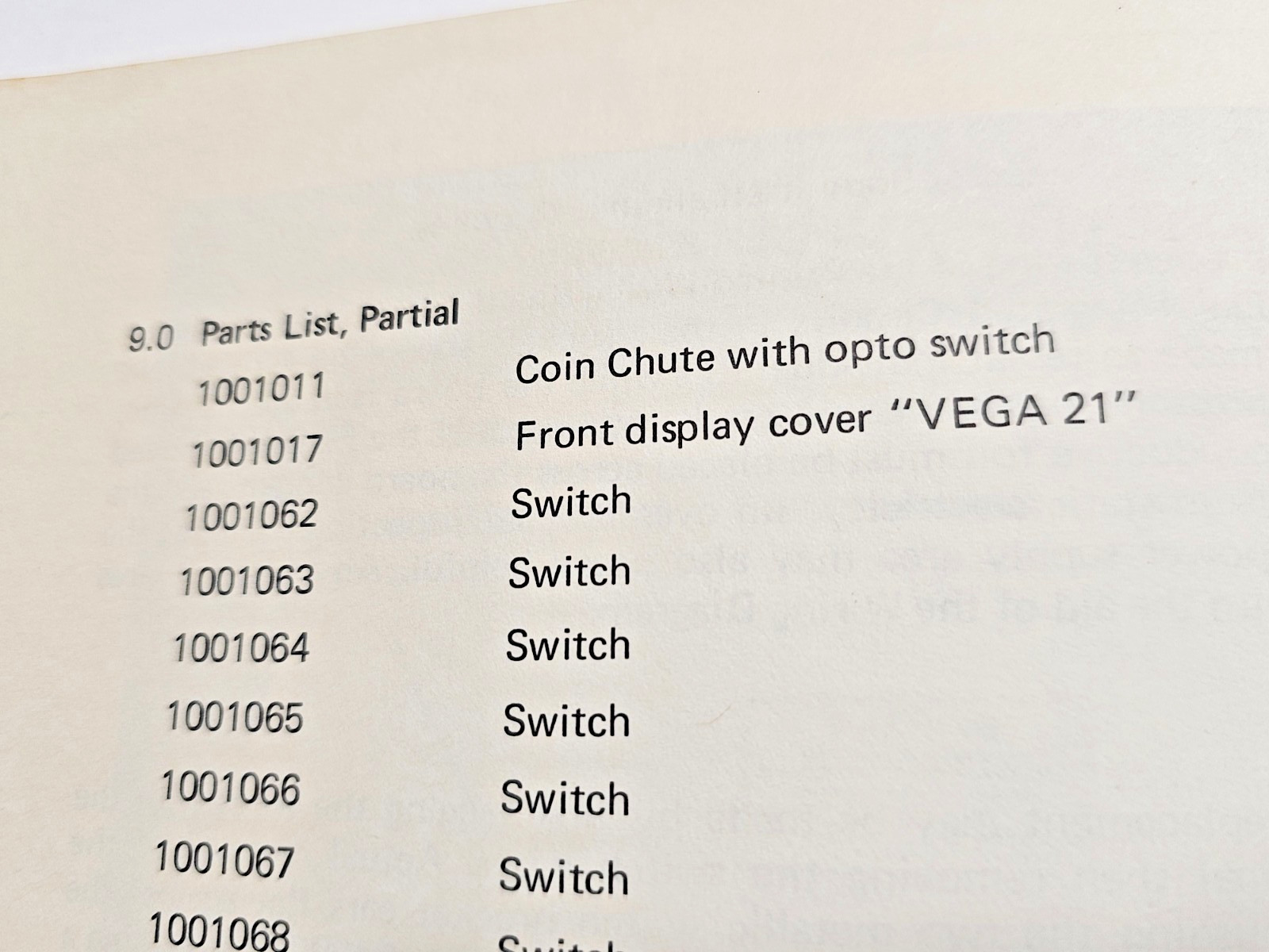 ORIGINAL COMPUTER KINETICS VEGA 21 BARTOP GAME OWNERS MANUAL