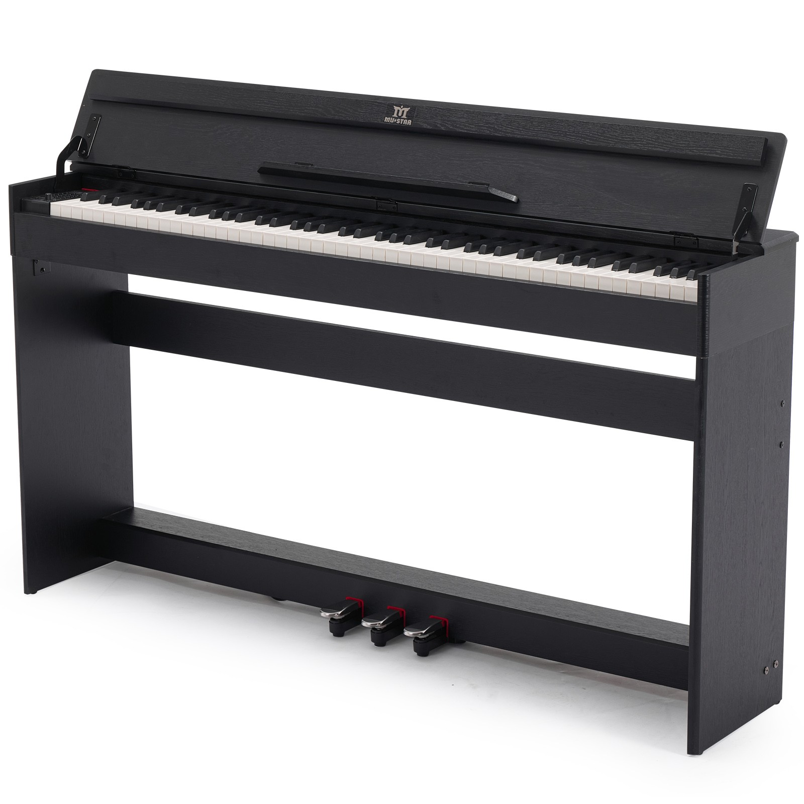 88 Keys Upright Fully Weighted Digital Piano Keyboards for Beginners (Black)