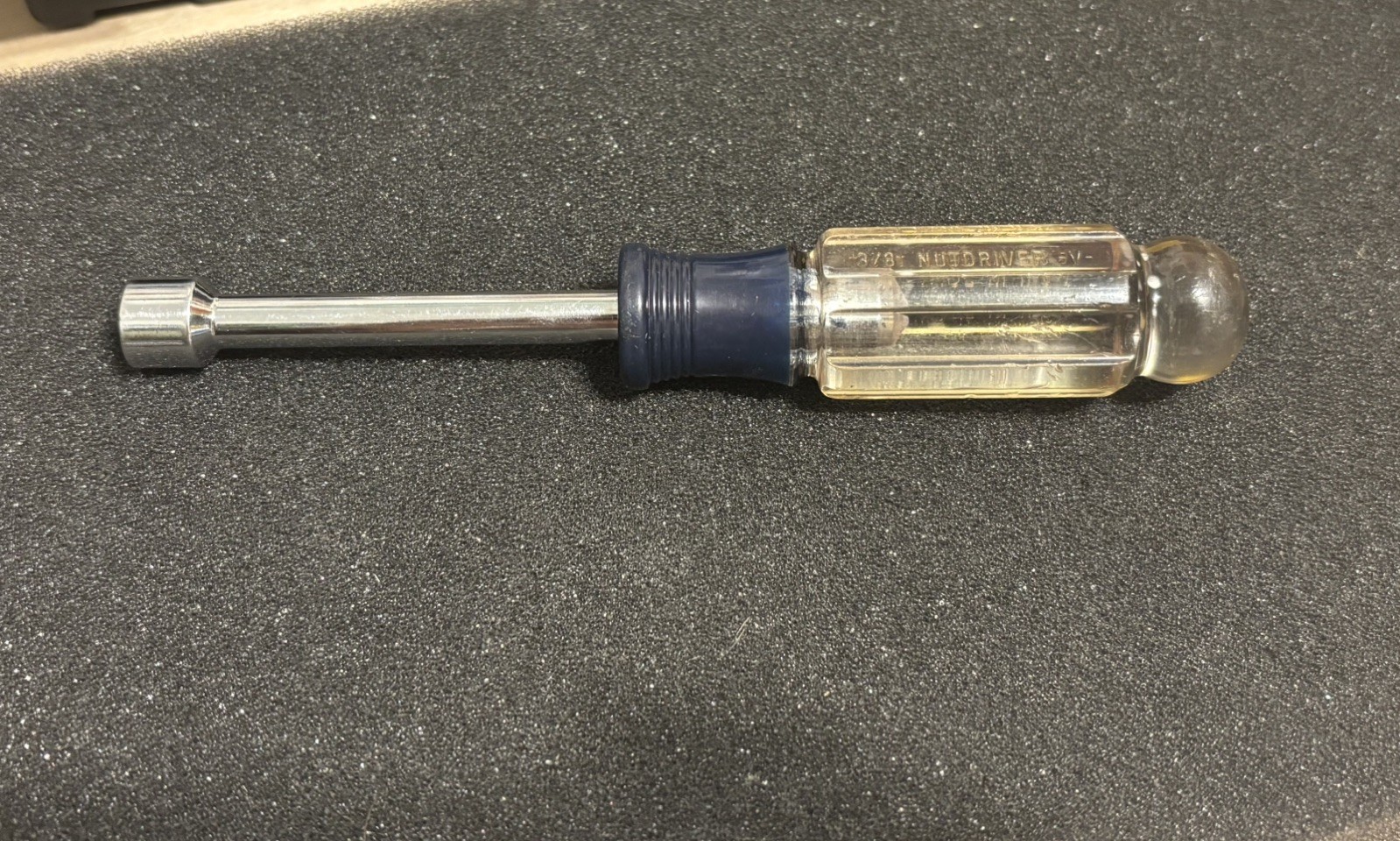 Vintage Craftsman 3/8” Nut Driver -V- No. 41974 Blue Handle Made in USA