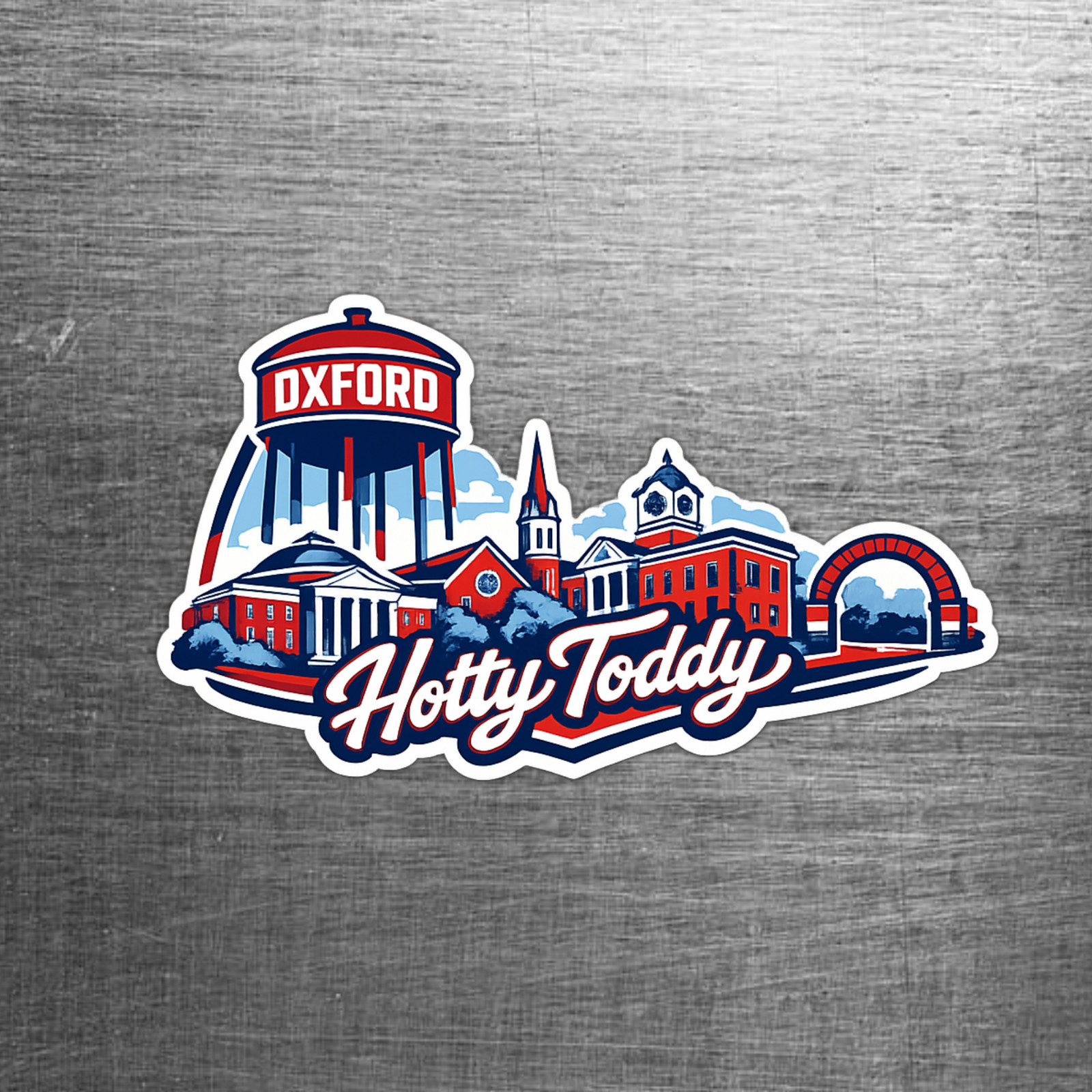 Ole Miss Oxford "Hotty Toddy" Custom Sticker