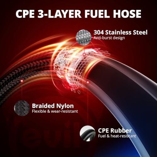 AN6 Braided Fuel Line Hose Fitting Kit