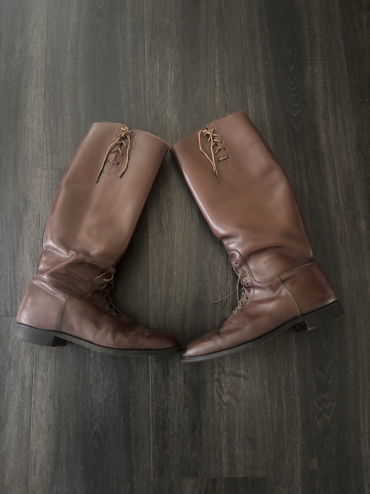Vintage British or American Officer Semi-Dress Military Riding Boots Size 10