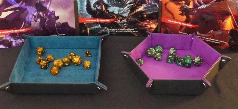 1 BCW Hexagon Dice Green Tray Flat, Foldable & Handy For Pathfinder Games Etc.