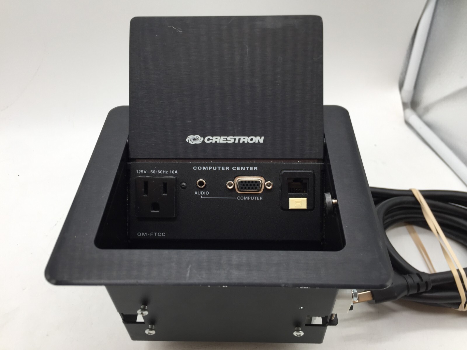 Crestron QM-FTCC-NB-B QuickMedia FlipTop Touchpanel Computer Center FREE S/H