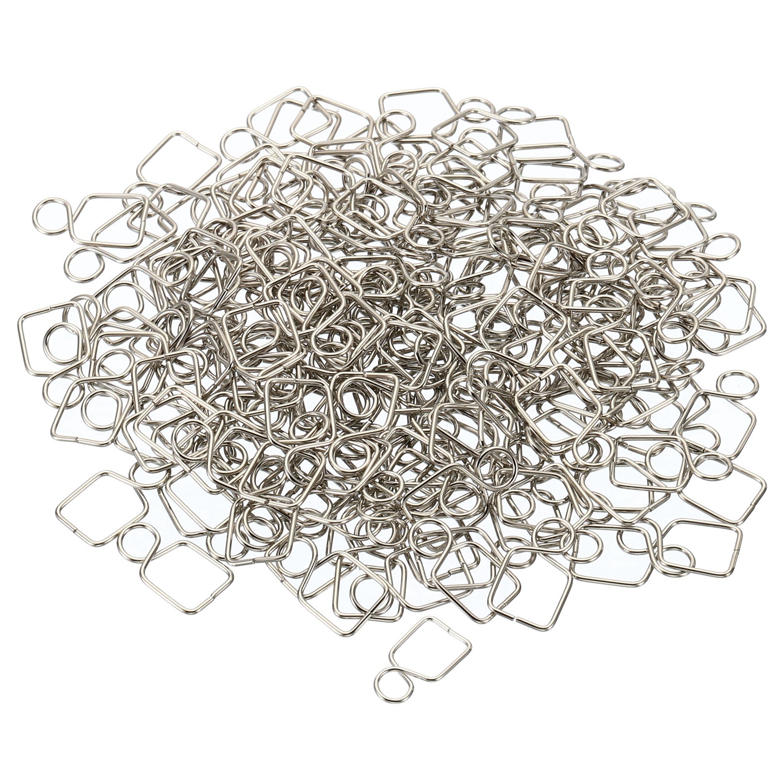 200Pcs Chandelier Connector Clip Chandelier Buckle 14mm L x 8mm W Silver
