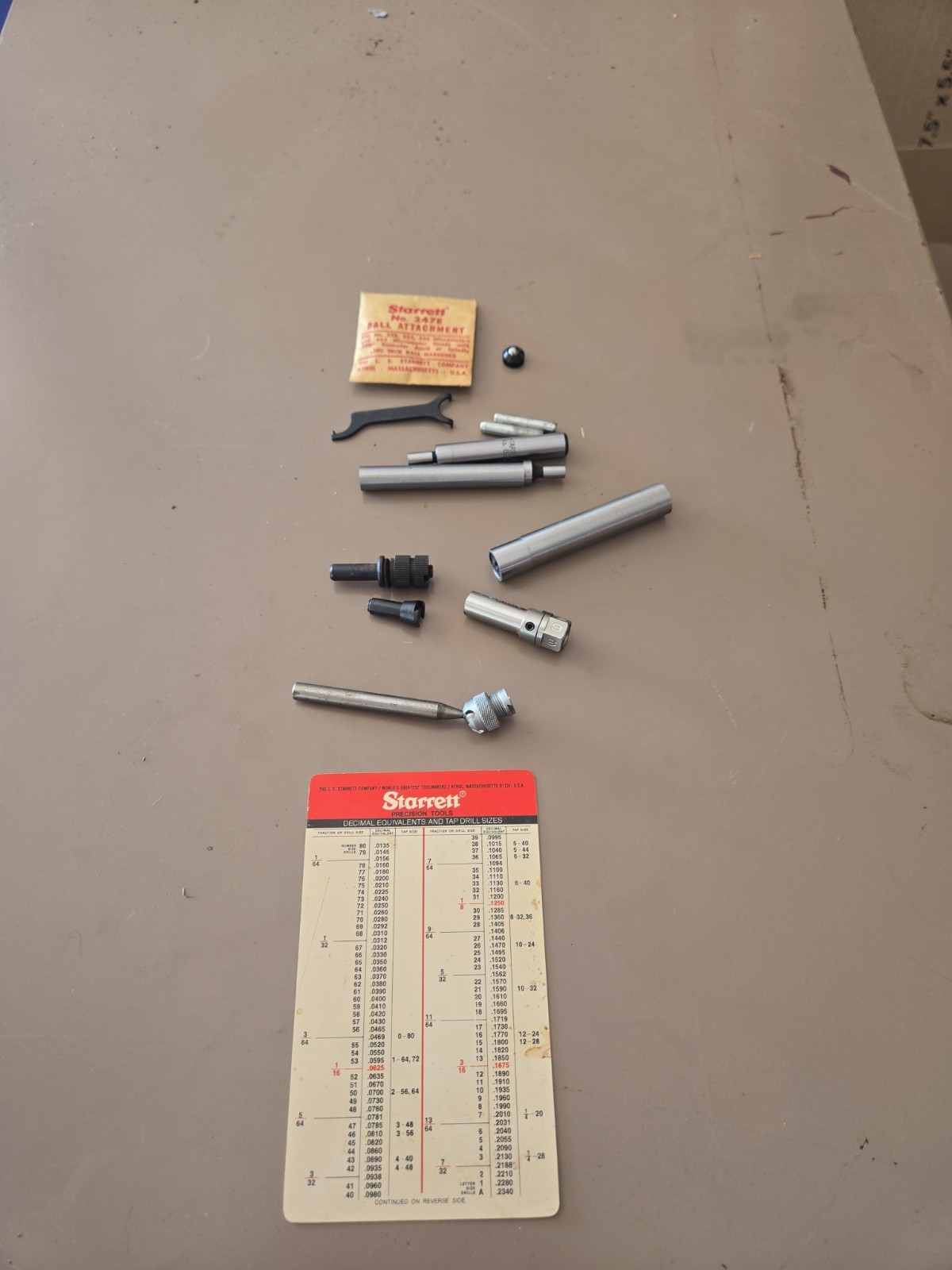 LOT OF ASSORTED STARRETT Parts 247e 827a