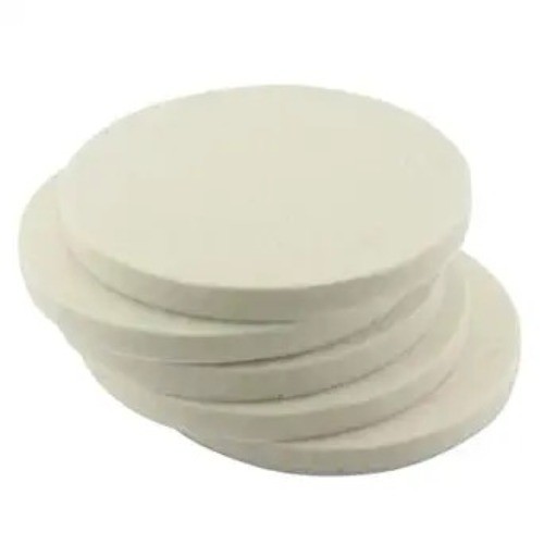 5 Pcs 5'' Wool Polishing Pads, Wool Felt Buffing Wheels Flocking Hook & Loop Bac