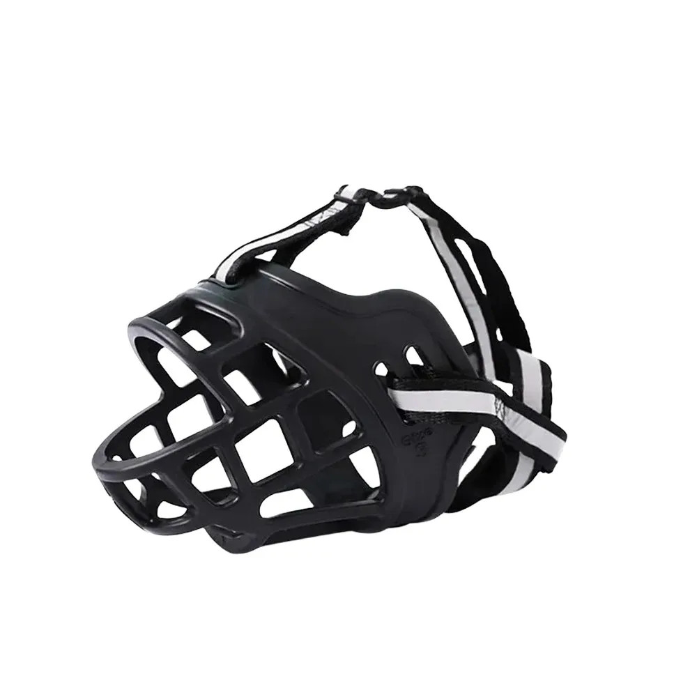 Soft Silicone Pet Dog Muzzle Anti-Biting Chewing Mask Breathable Basket Dog Muzz