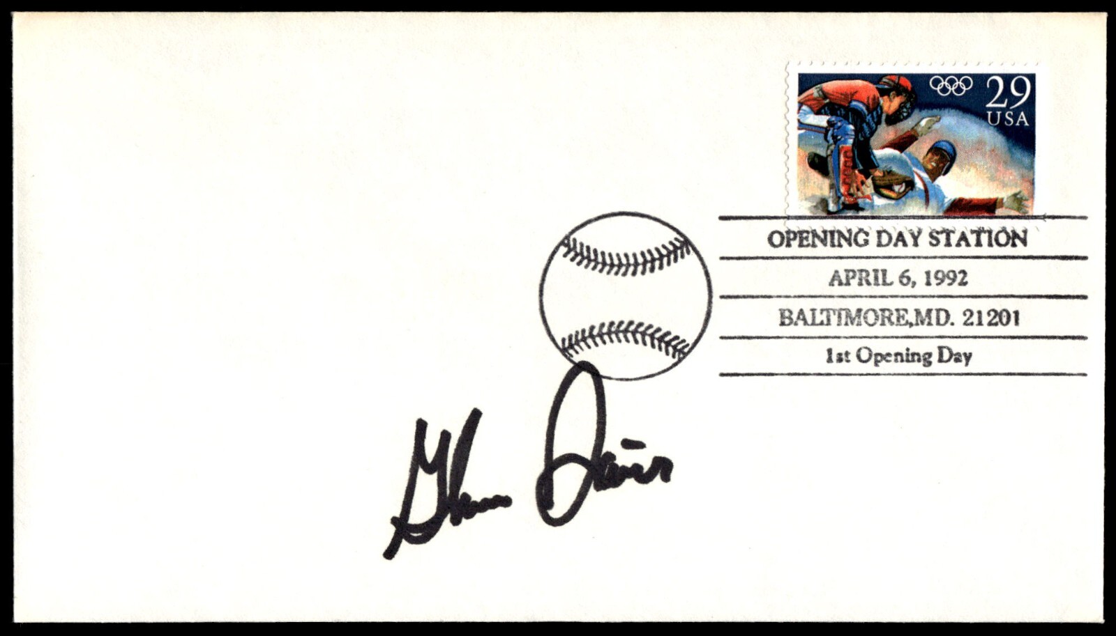 Glenn Davis Signed 1st Day Envelope AUTO Cachet MLB Astros/Orioles 2x All-Star!