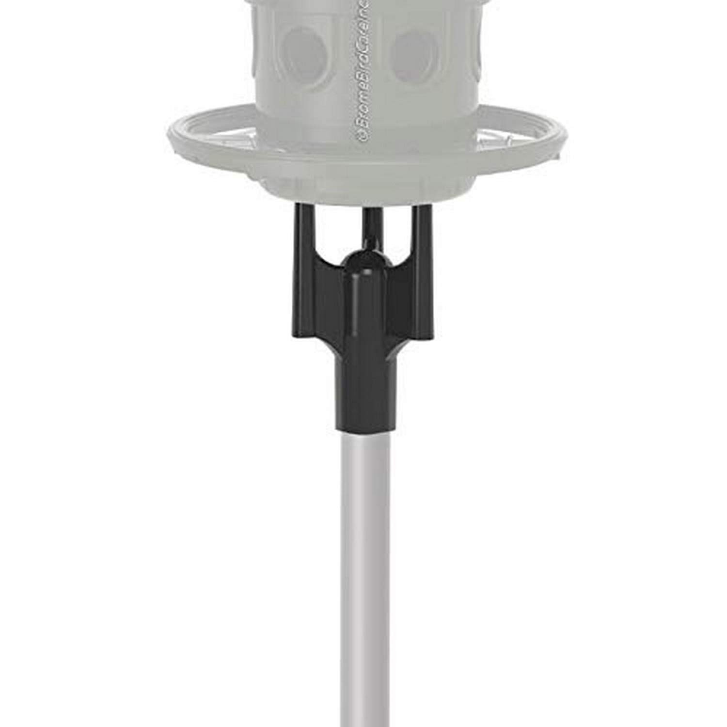 Pole Adaptor for Mounting a Squirrel Buster Plus Bird Feeder, black