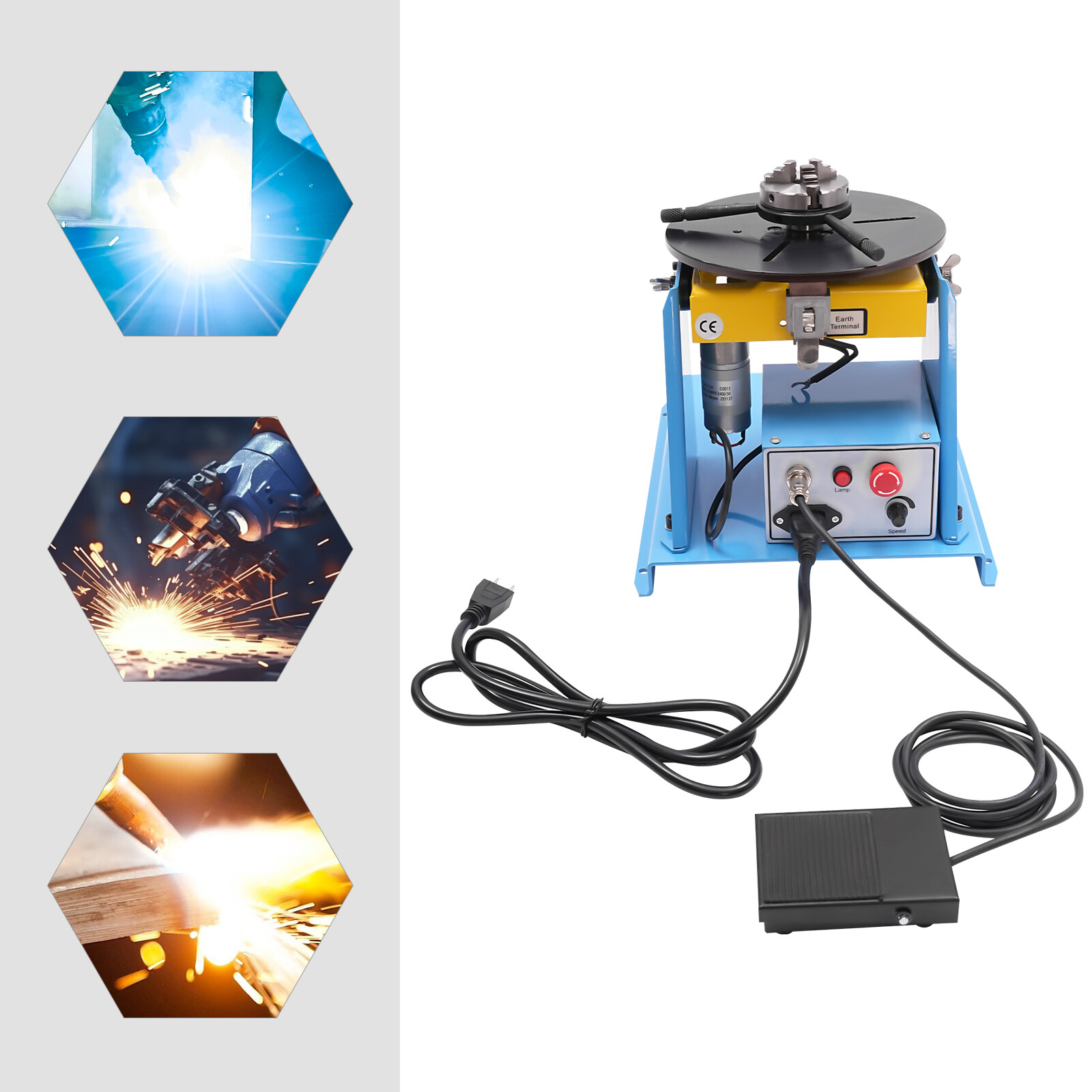 Countertop Rotary Welding Positioner Turntable Electric Weld Positioner Table