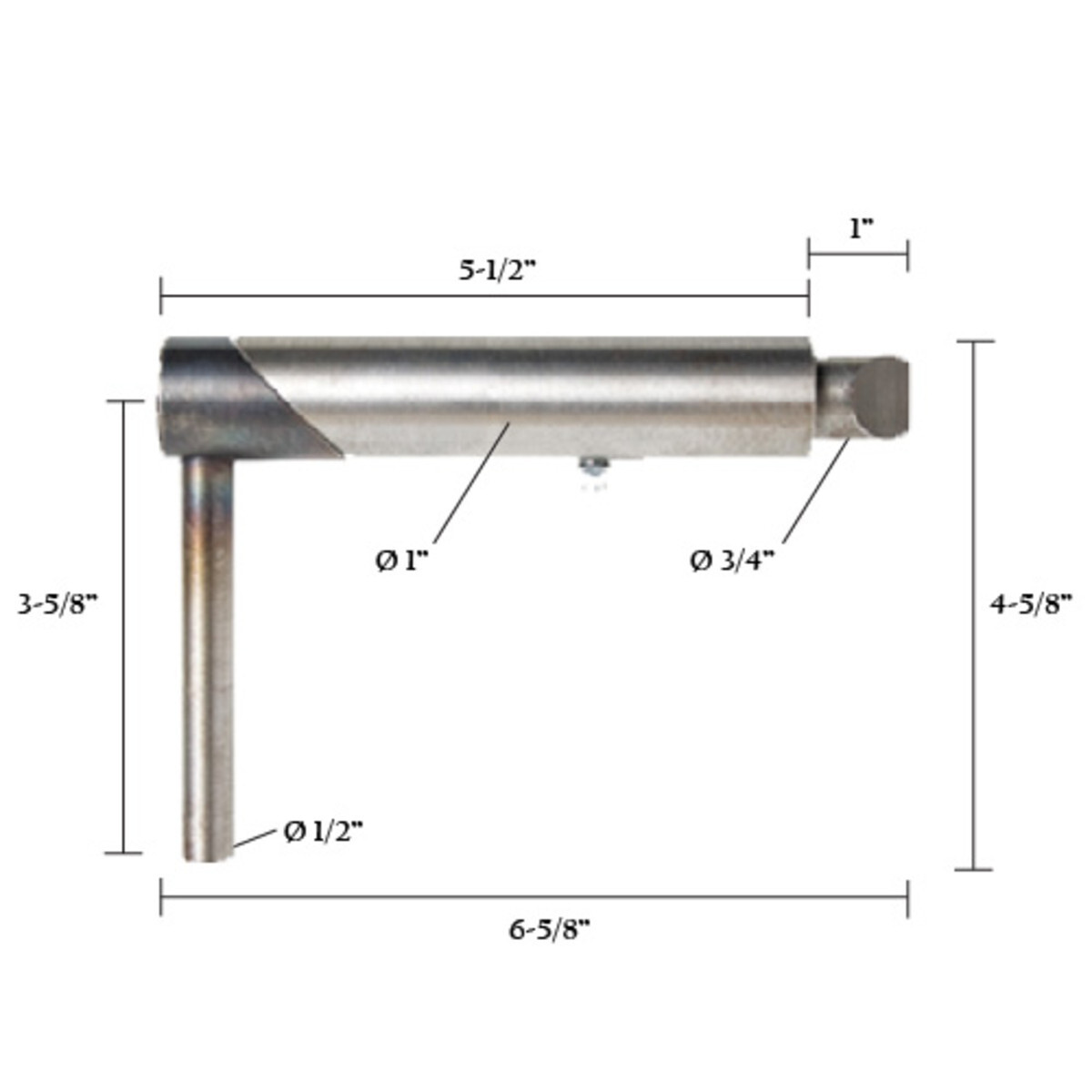 6" Left Slam Action Gate Latch Spring Loaded Angled Pin Grease Zerk (3pcs)