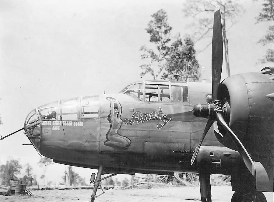 WWII Photo B-25 Mitchell Nose Art  WW2 World War Two USAAF US Army Air  / 5042